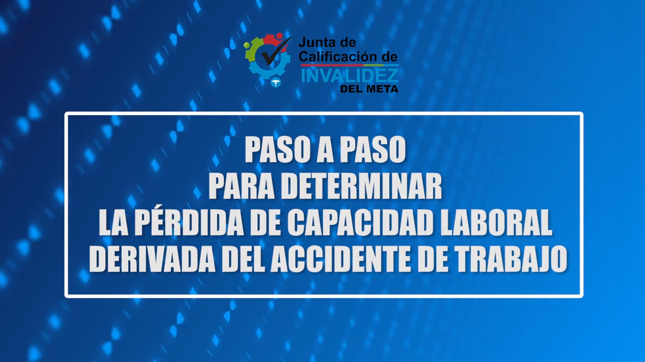 Paso a paso para determinar la perdid de capacidad laboral